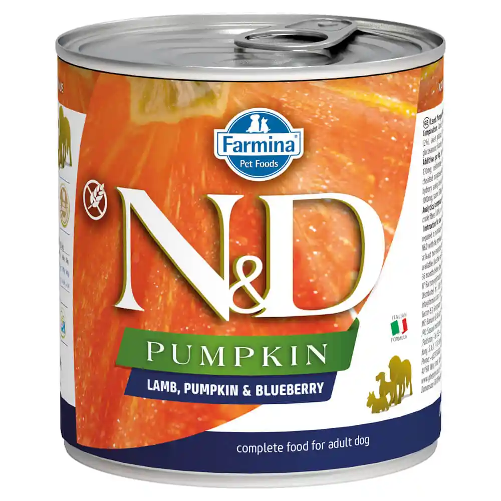 Farmina N&D Pumpkin, Lamb & Blueberry Adult Dog Can 10oz